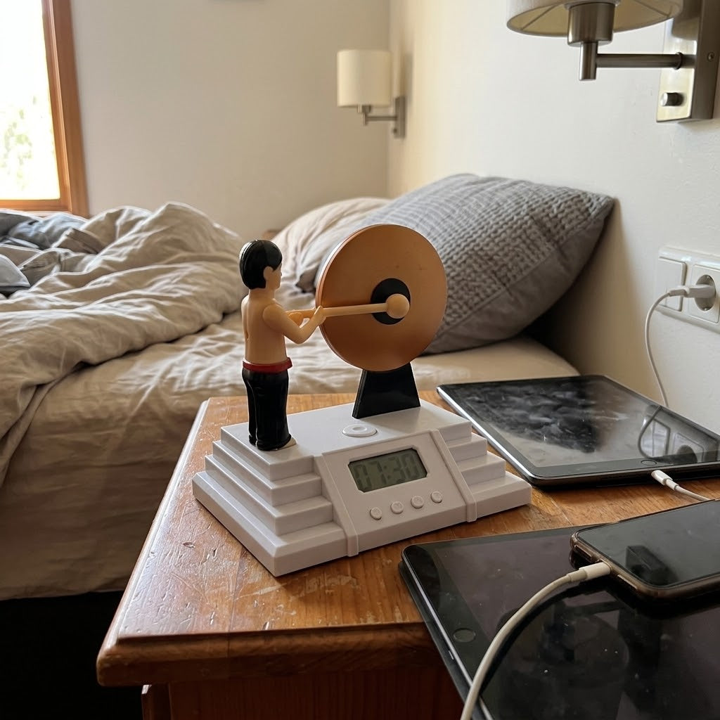 Wake Up Gong Alarm Clock