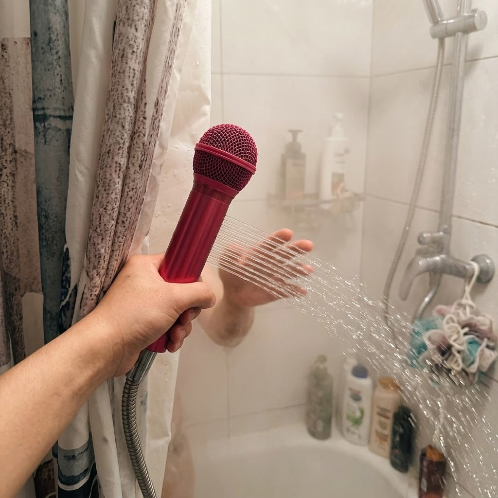 Karaoke Microphone Shower Head