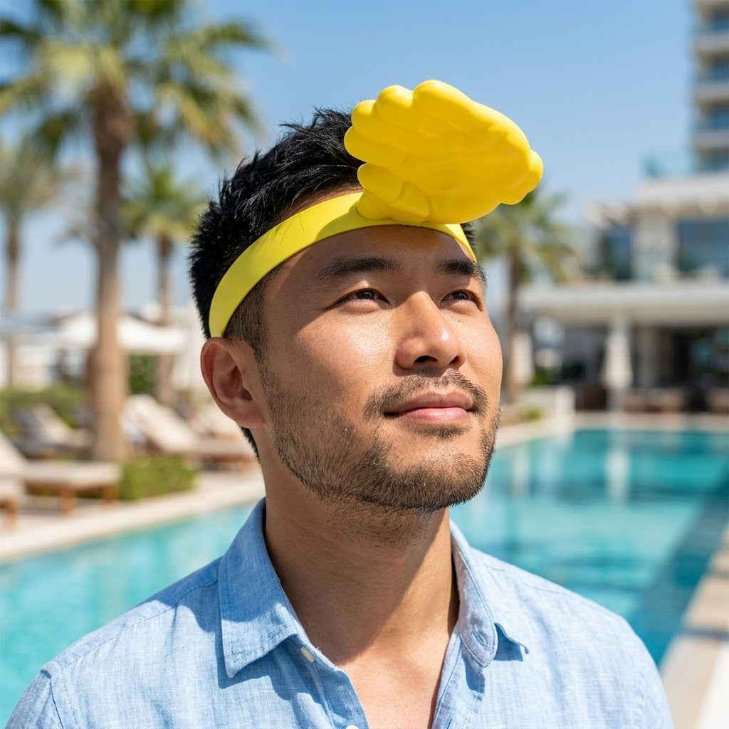 3D Hand Visor Forehead Shade Summer Hat