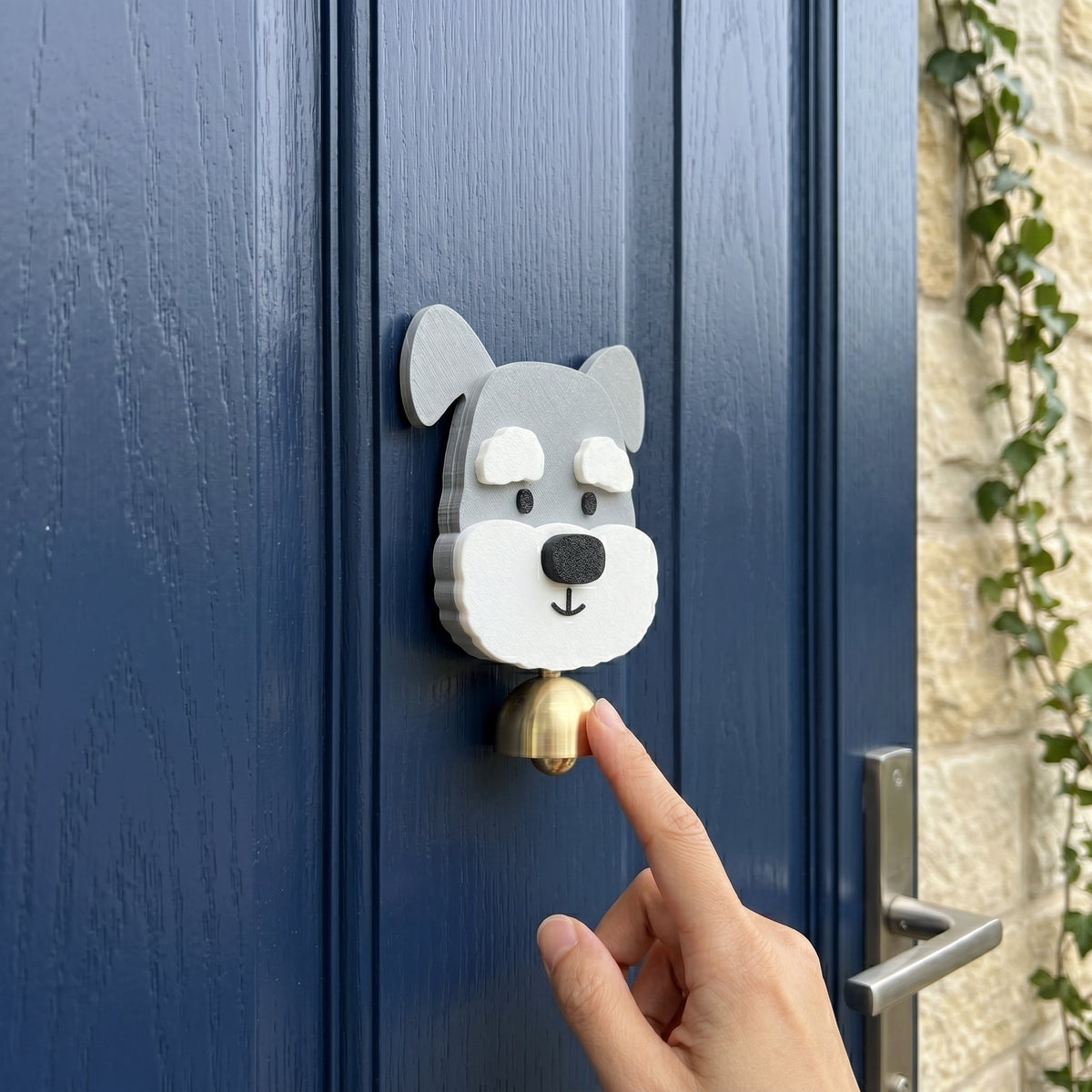 DingDog Schnauzer Magnetic Door Welcome Bell