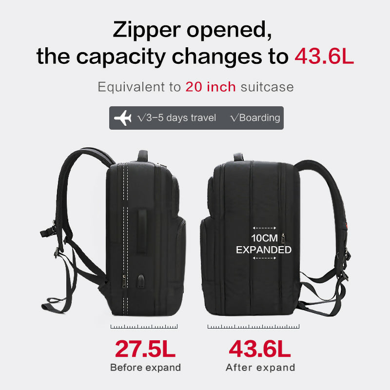 OIWAS Large Capacity Expandable Backpack