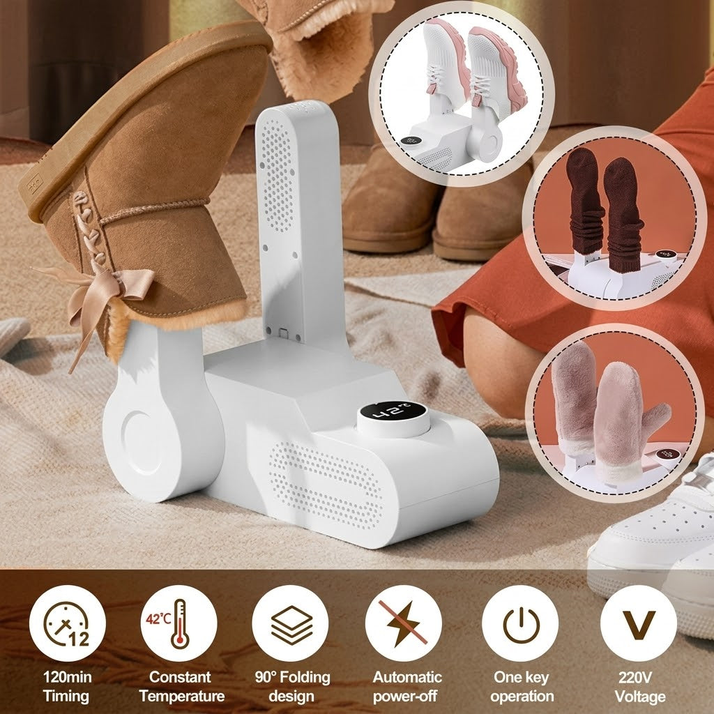 Boot & Go Quick-Heat Foldable Shoe Dryer
