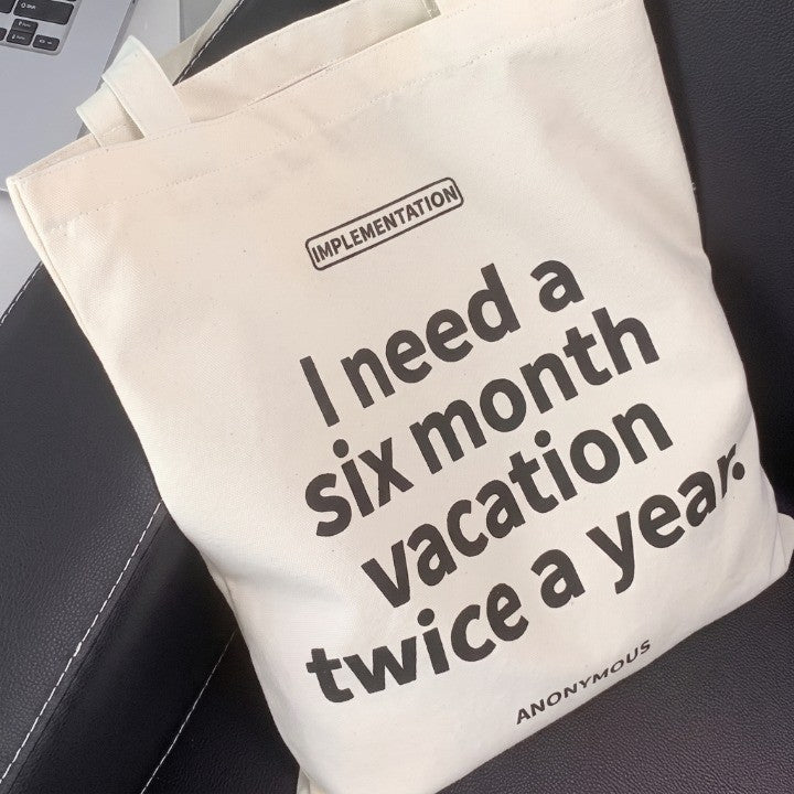 Vacation Mode Canvas Tote Bag