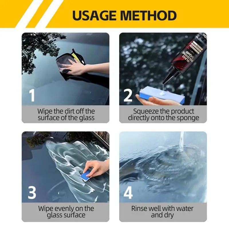 Quick Easy Glass Polishing Stain Cleaner