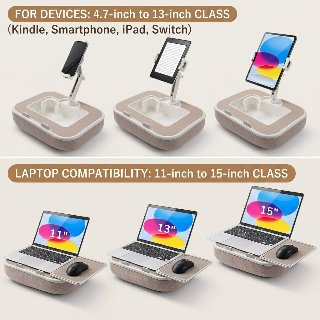 Work & Chill Rotating Tablet Pillow Desk