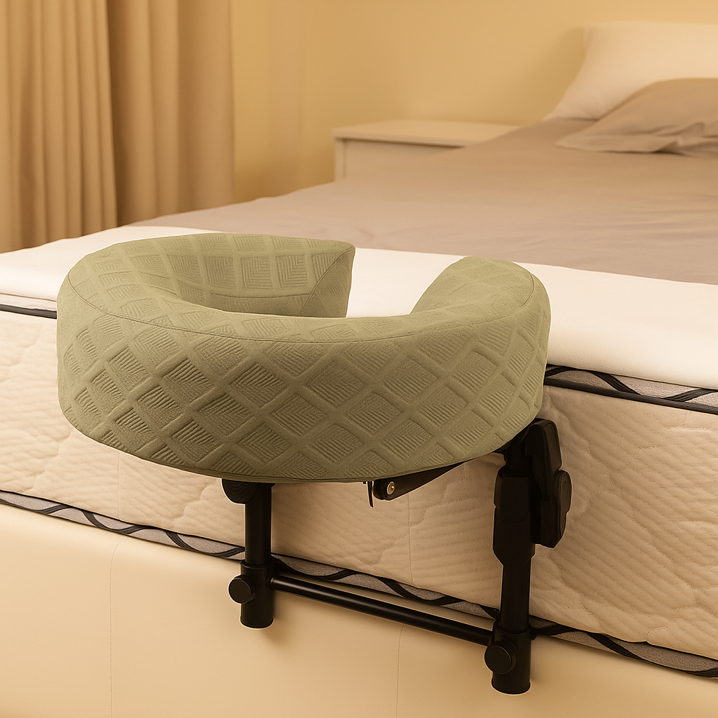 Bed-Mounted Ergonomic Home Massage Face Bracket