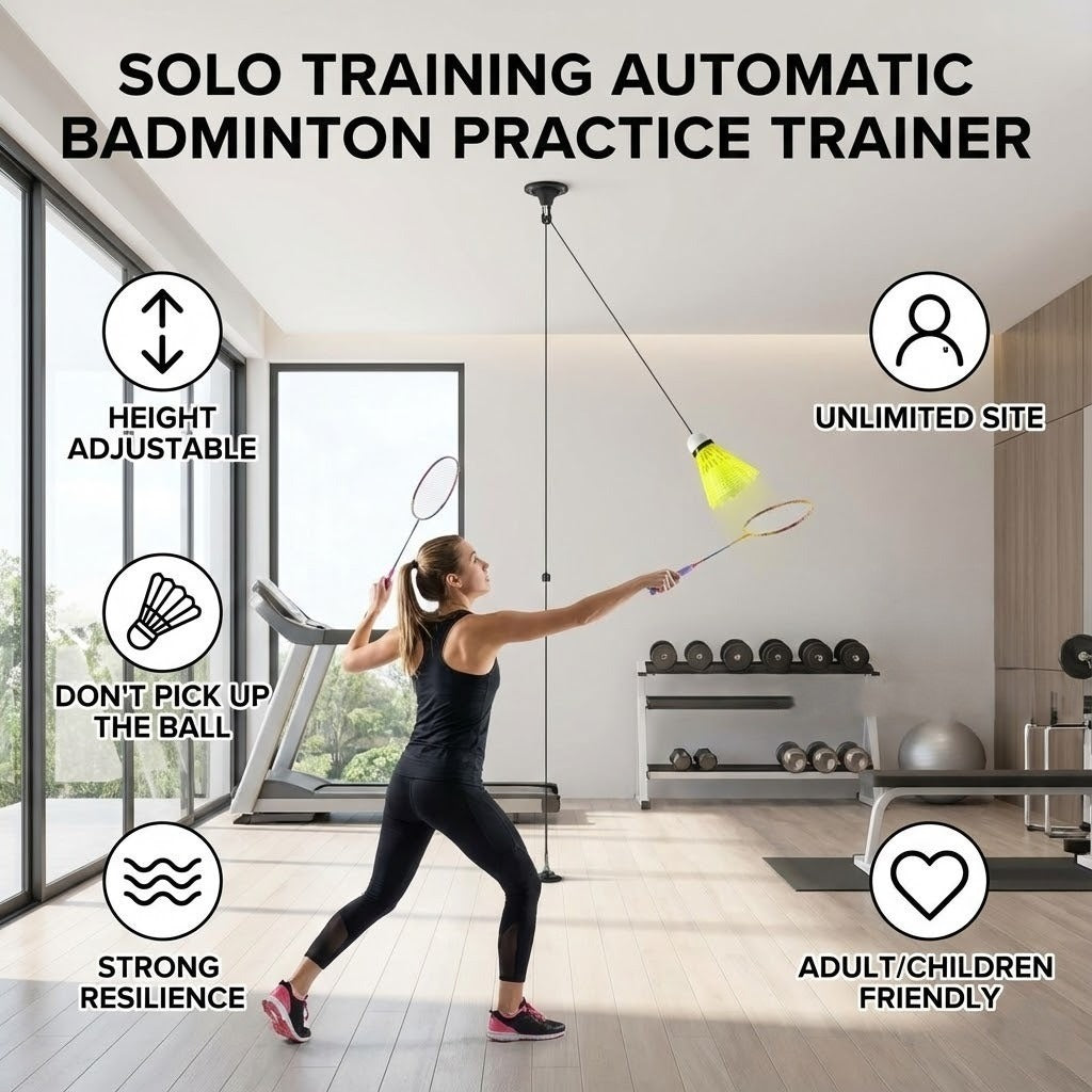 Solo Practice Badminton Trainer