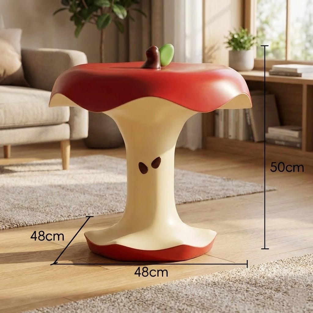Bitten Apple Modern Side Table