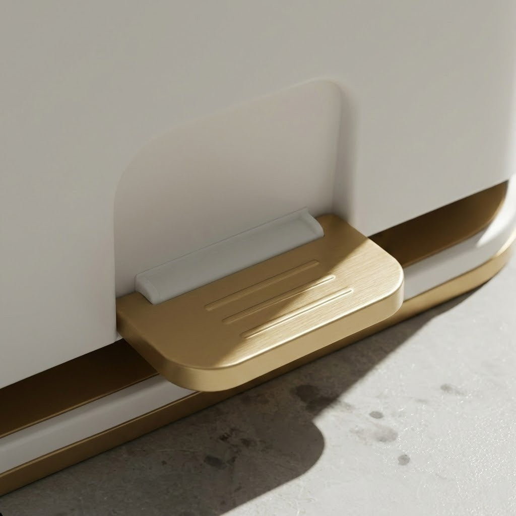 Easy-Clean Elegant Bathroom Trash Can