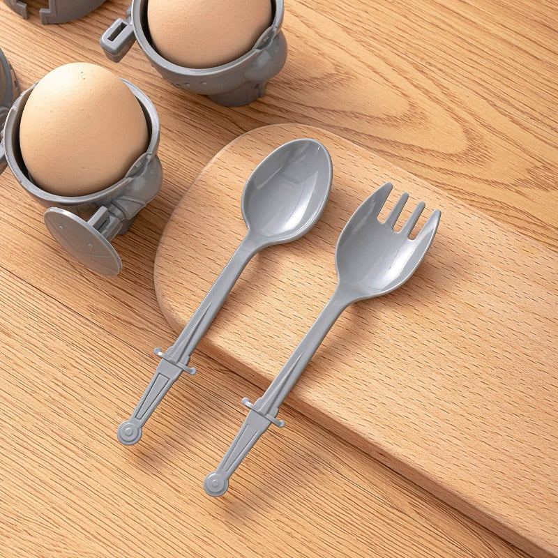 Medieval Knight Armor Egg Holder Set