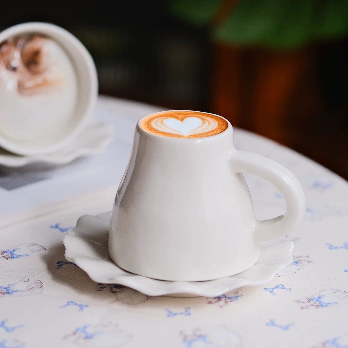 Sleeping Cat Surprise Bottom Ceramic Coffee Mug