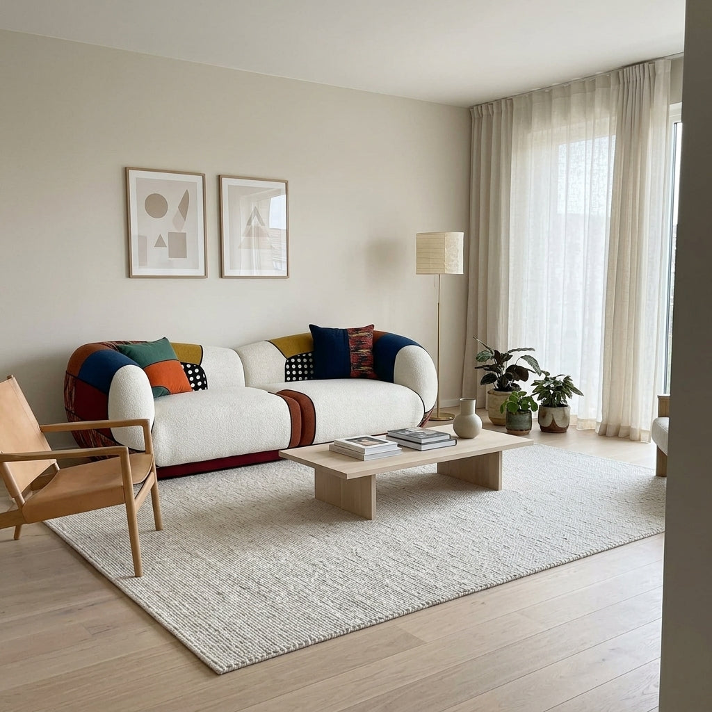 Matissero Bold Patchwork Colorblock Lounge Sofa