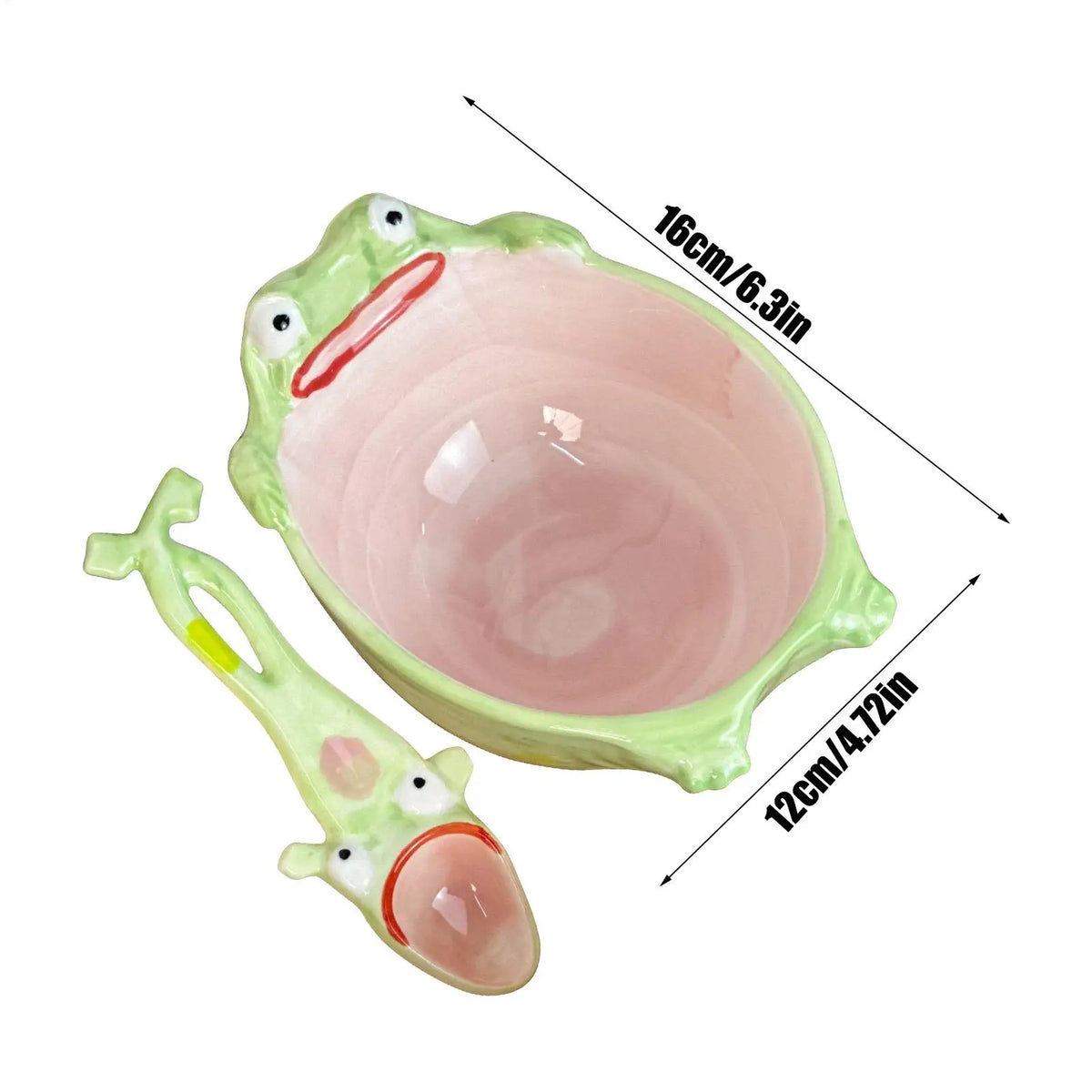 Frog Shape Ceramic Dining Bowl Set