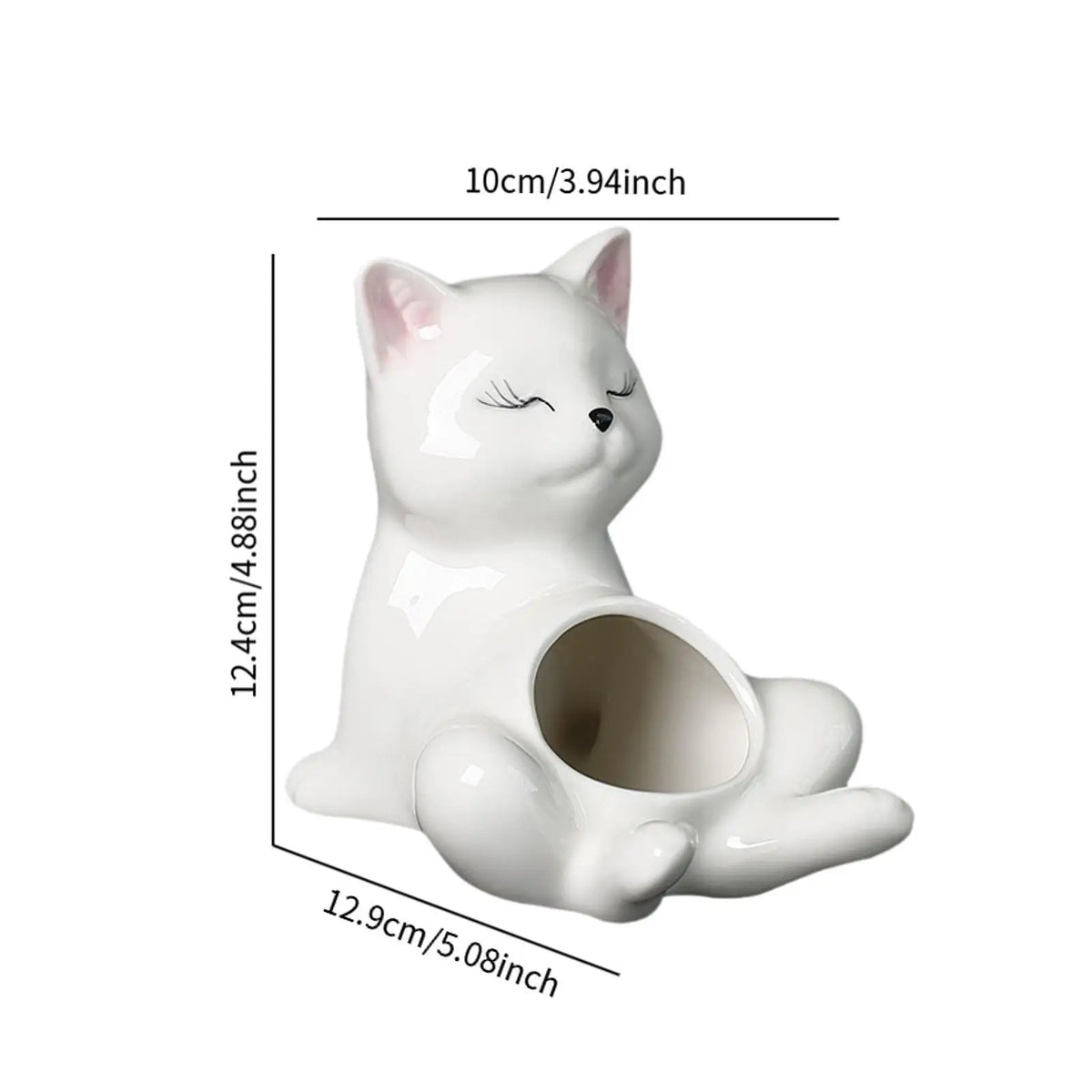 Naughty Cat Ceramic Cactus Planter