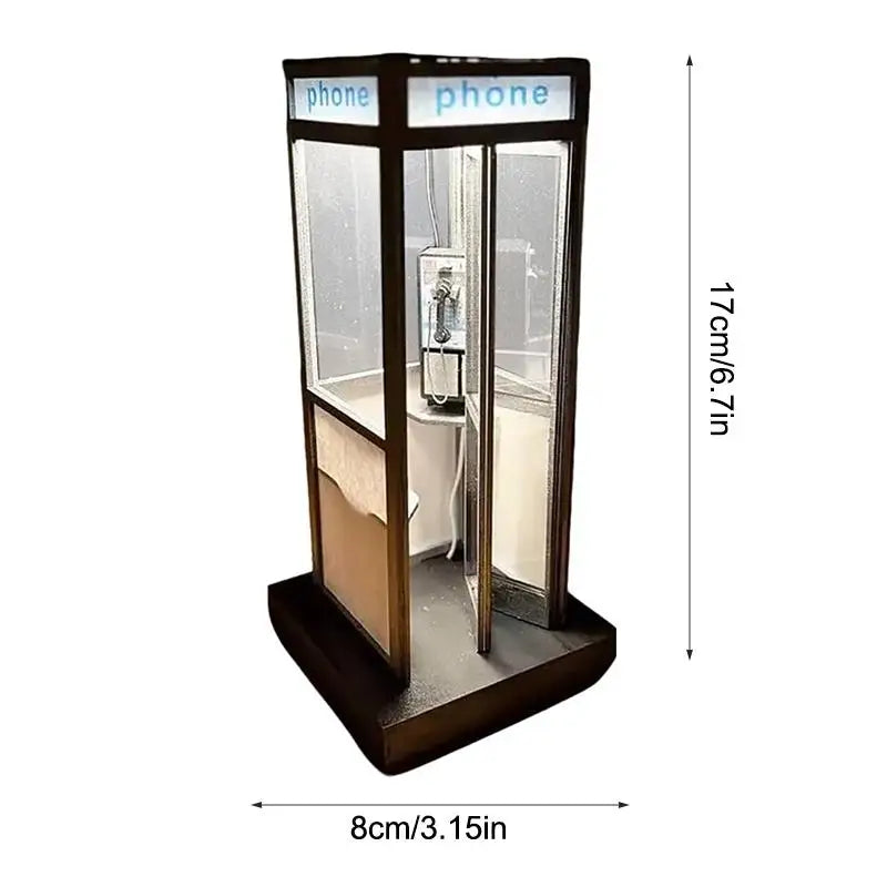 Retro Telephone Booth Table Lamp