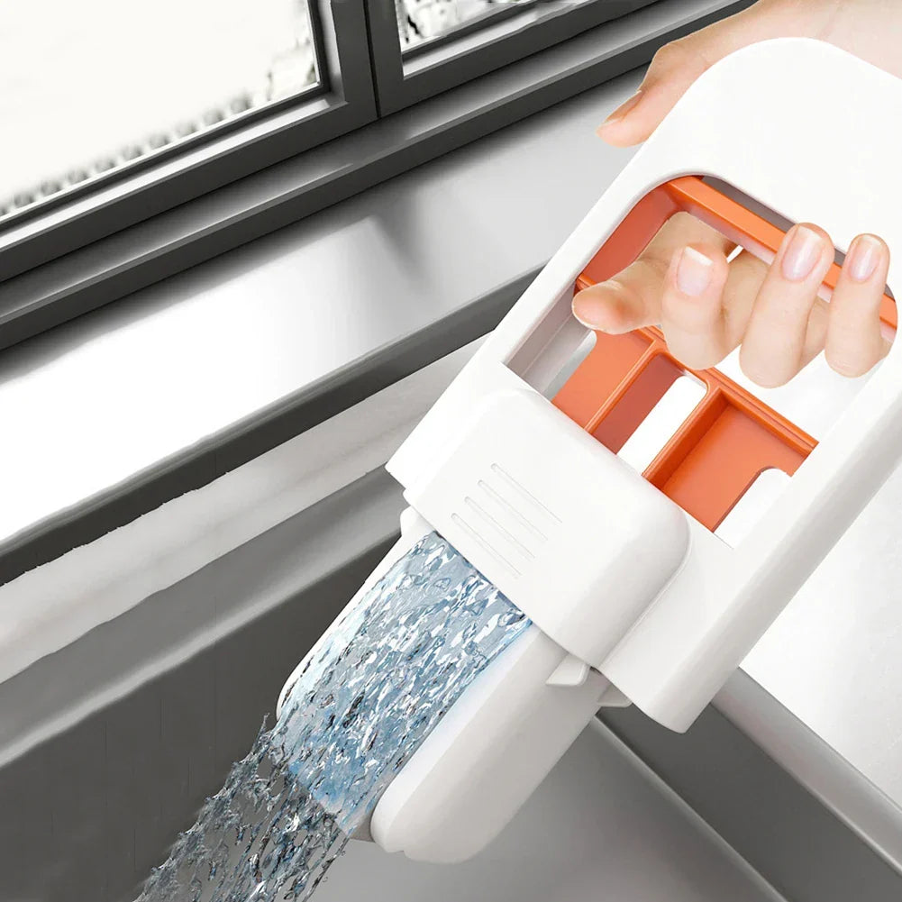 Scratch-Safe Compact Dual Texture Sponge Mop