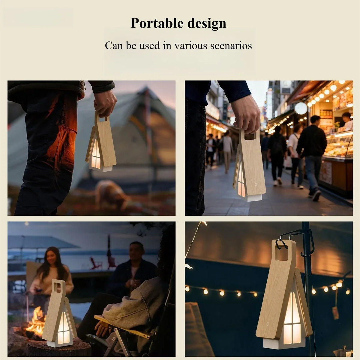 House-Shaped Foldable Table Lamp