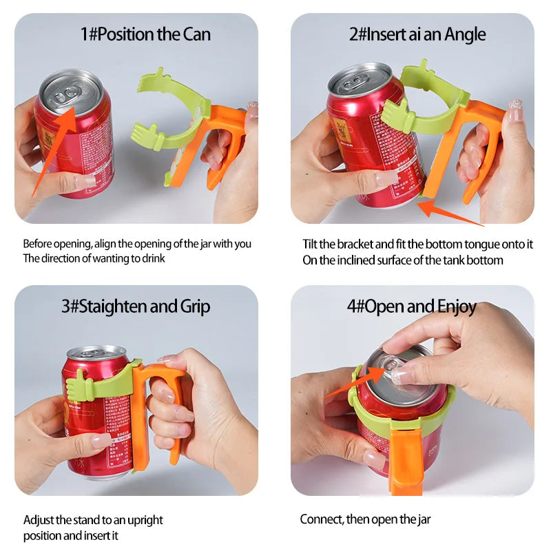 Easy-Grip Soda Can Drinking Handle Gadget