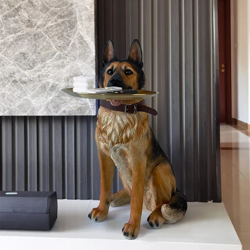 Artsy German Shepherd Decorative Side Table