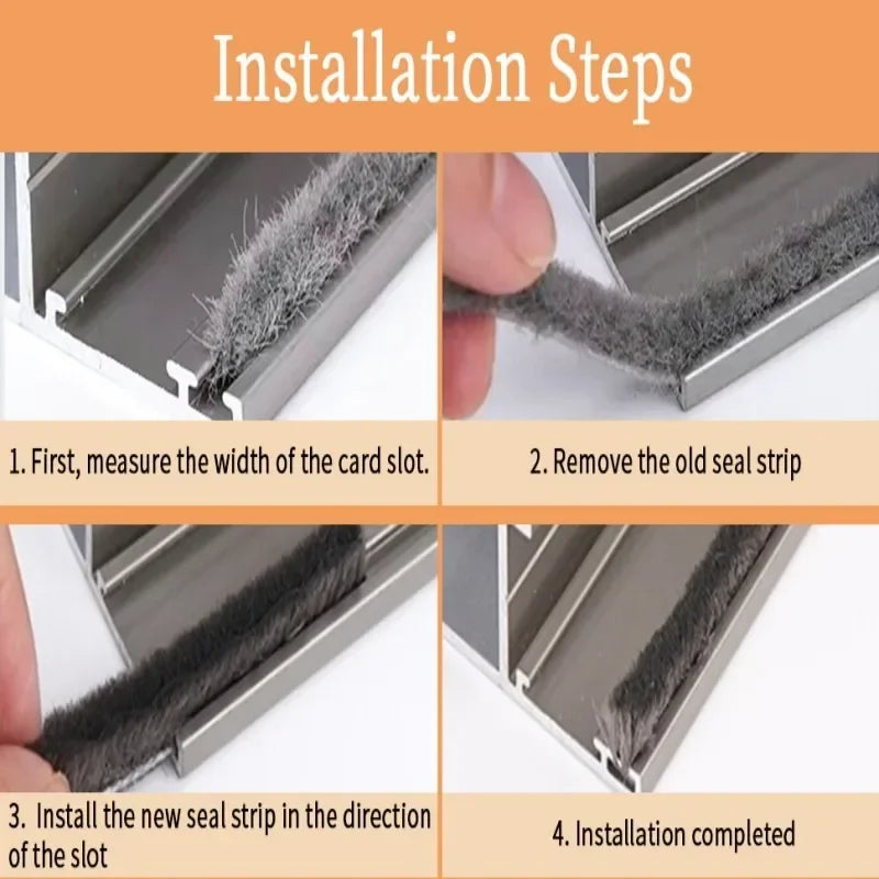Dustproof Soundproof Brush Seal Strip