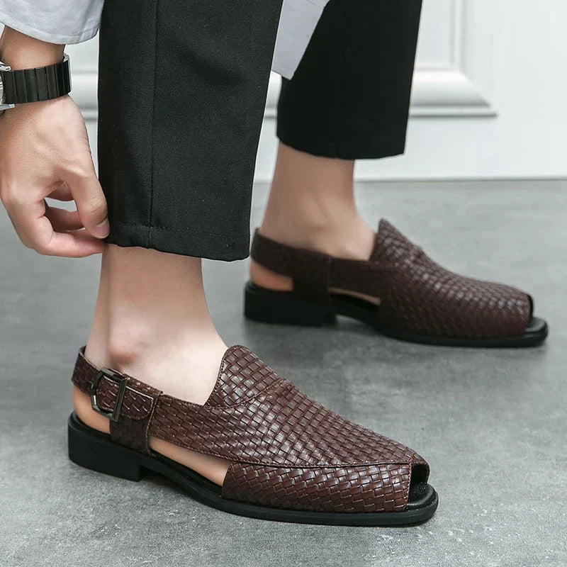 Italian Craft Handmade Solid Leather Sandals