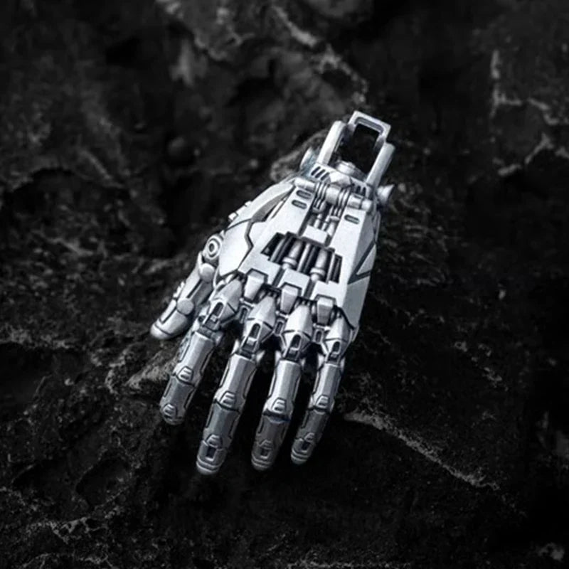 Robotic Mechanical Hand Necklace