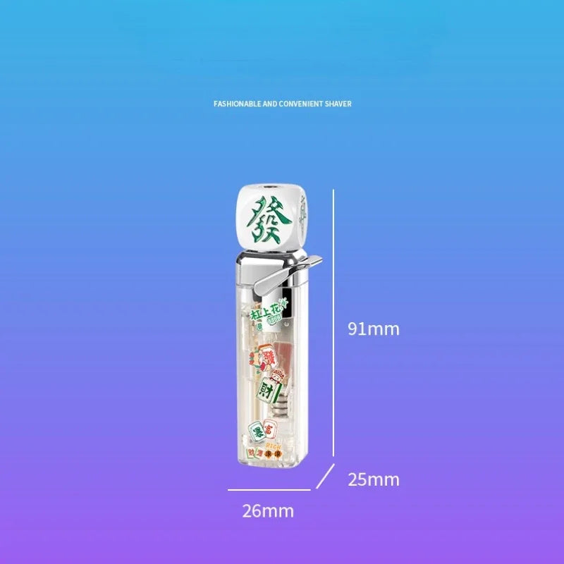 Rotating Dice Head LED Jet Flame Lighter