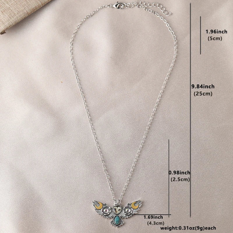 Quiet Watcher Owl Charm Necklace
