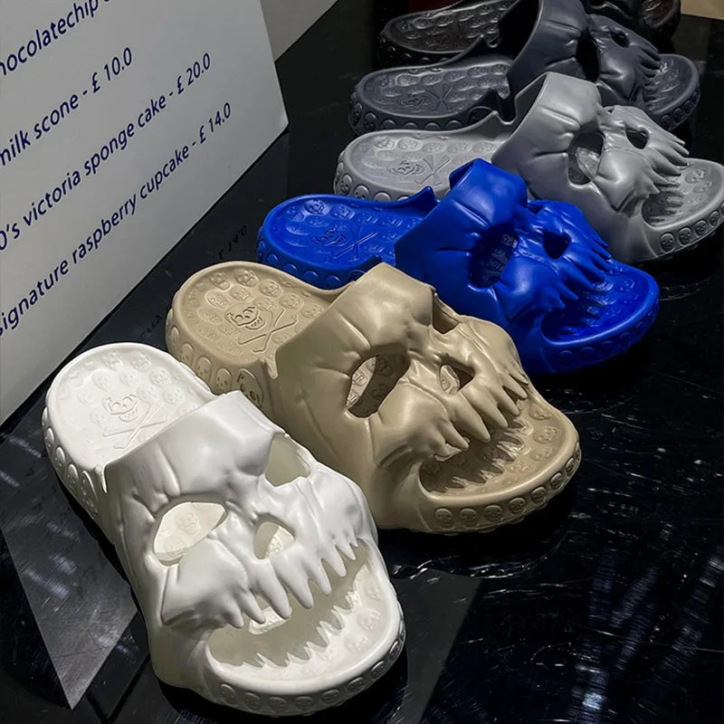Bone Walk Skull Slide Sandals