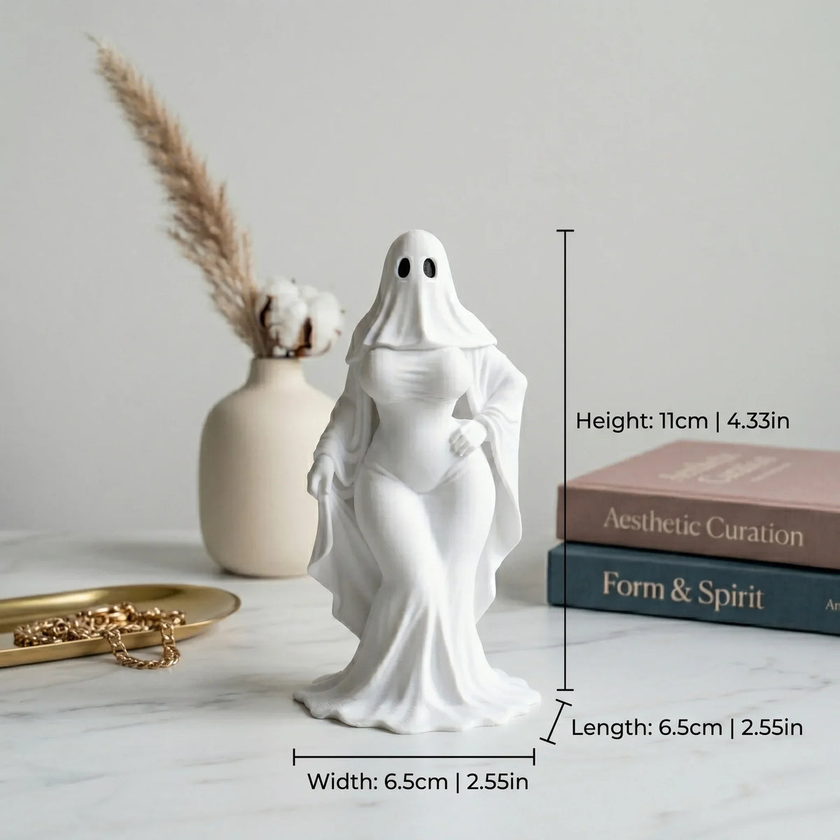 Boo Belle Gothic Ghost Girl Figurine Ornament