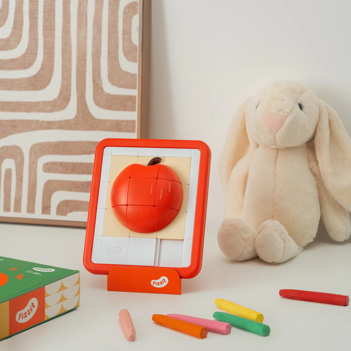Apple Sliding Block Logic Puzzle Toy