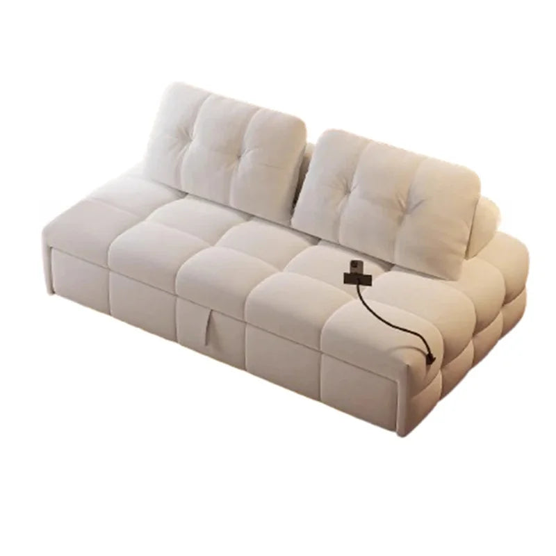 Scandinavian Minimalist Modular Transformable Sofa Bed
