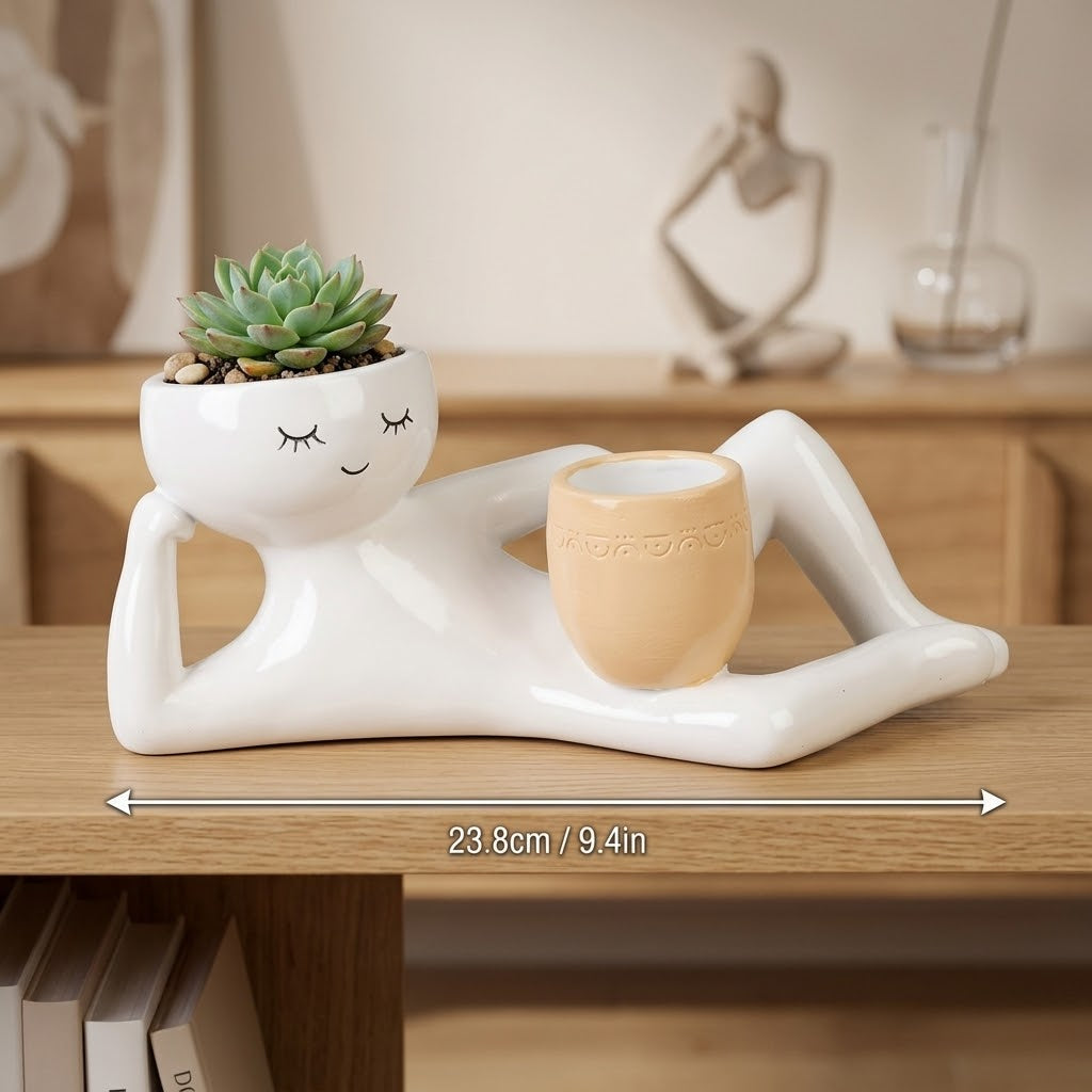 Garden Hose Ceramic Plant Pot