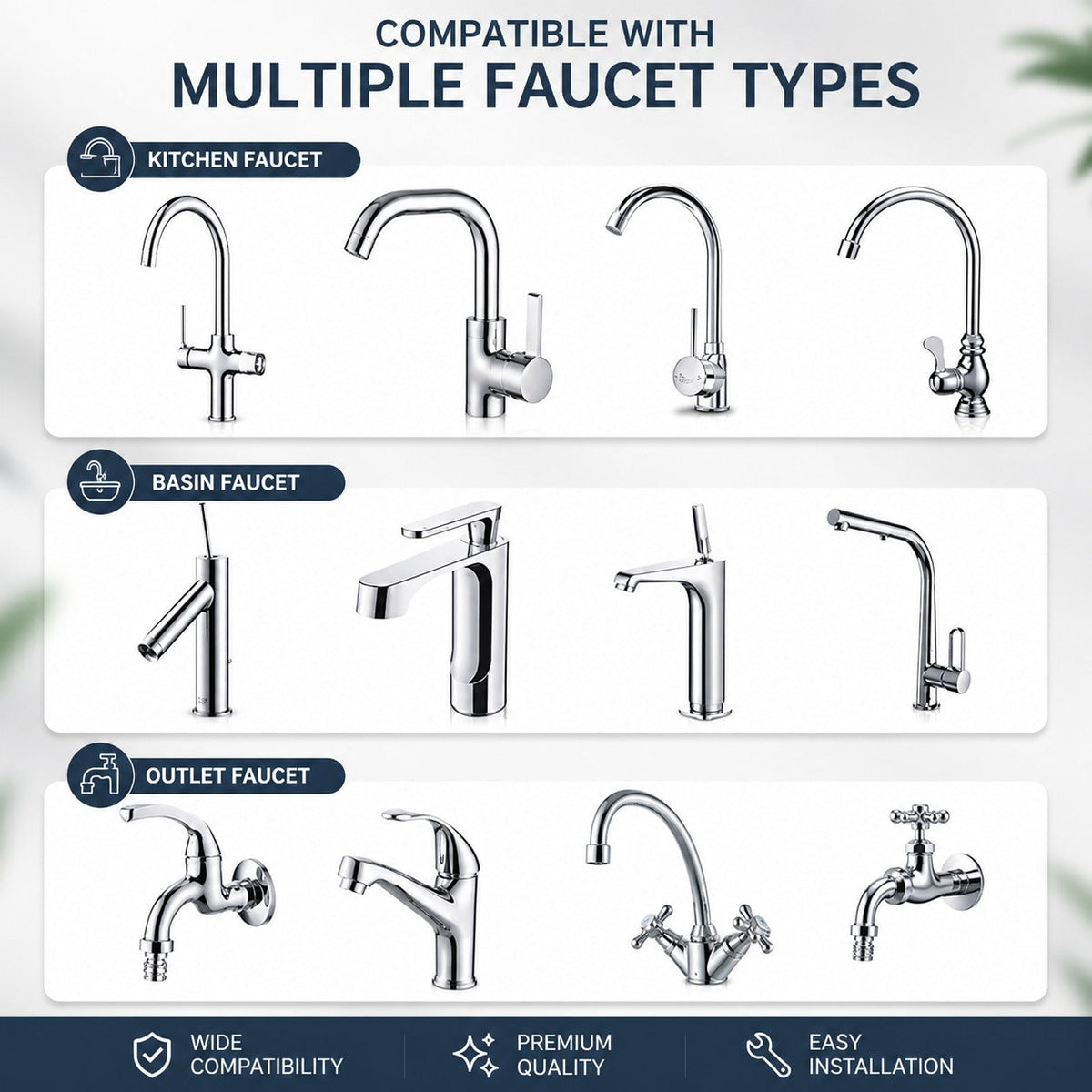 Pure Flow Full Rotating Universal Faucet Purifier Head