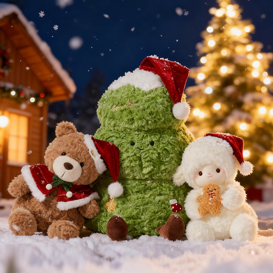Hidden Surprise Christmas Tree Plush Bear