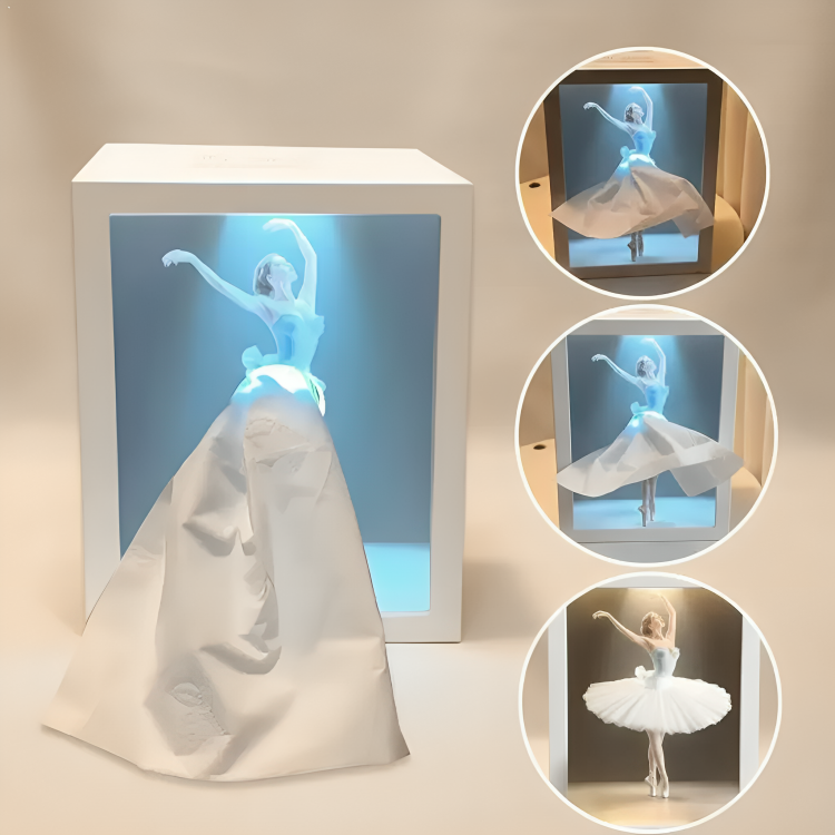 Ballet Girl Lighted Tissue Box