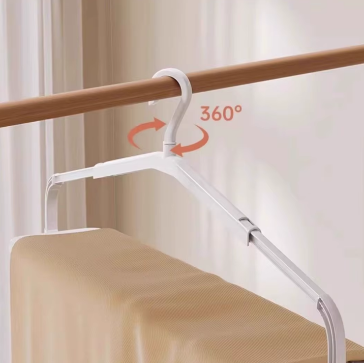 Fold Away Extendable Laundry Hanger Rack