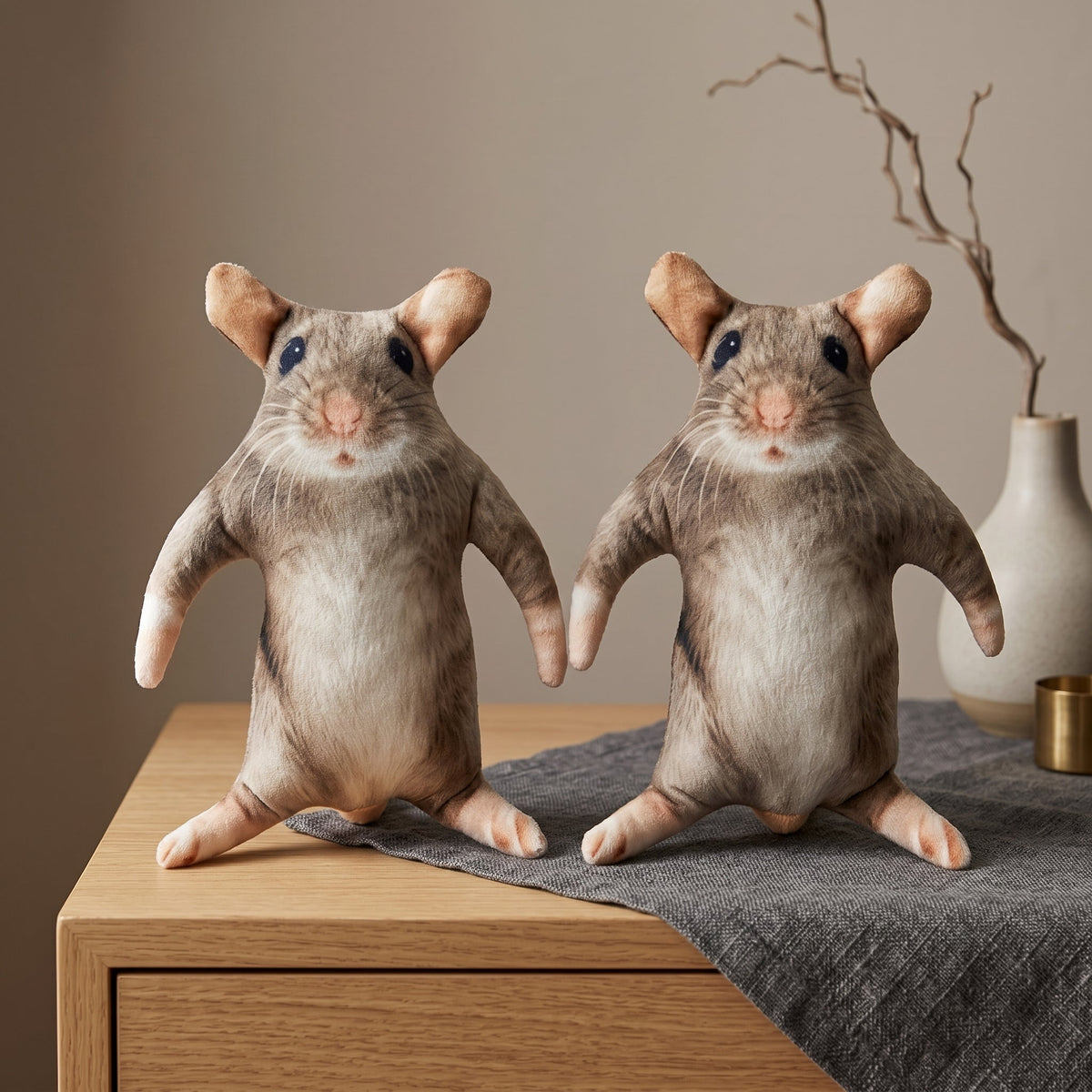 Cheese-dream Plush Mouse Cubicle Buddy Toy