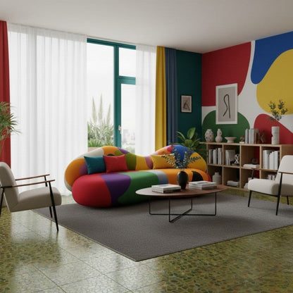 Rainbow Art Irregular Modular Lounge Sofa