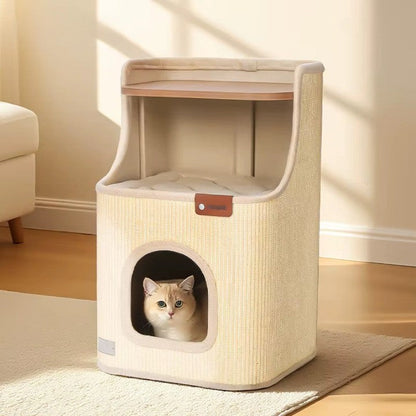 All-in-One Enclosed Cat House Side Table