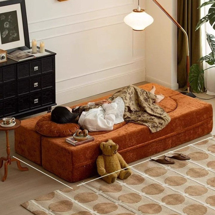 Dual-Mode Foldable Minimalist Sofa Bed