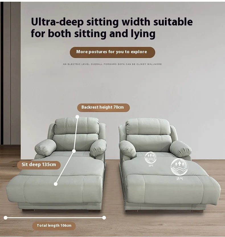Zero-Gravity Cloud Electric Recliner Adjustable Lounge Sofa