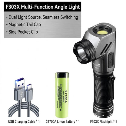Multi-Angle EDC Magnetic Work Flashlight