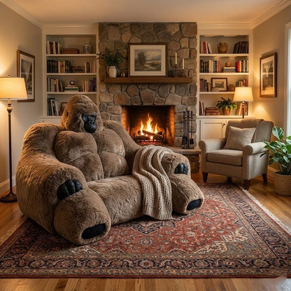 Giant Alpha Gorilla Plush Lounge Sofa