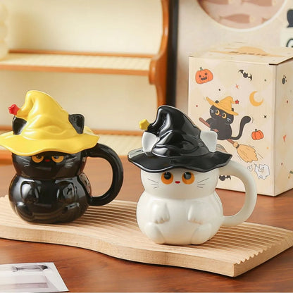 Midnight Witch Cat Mug