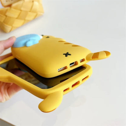 Snack Attack Cat and Fish Phone Case