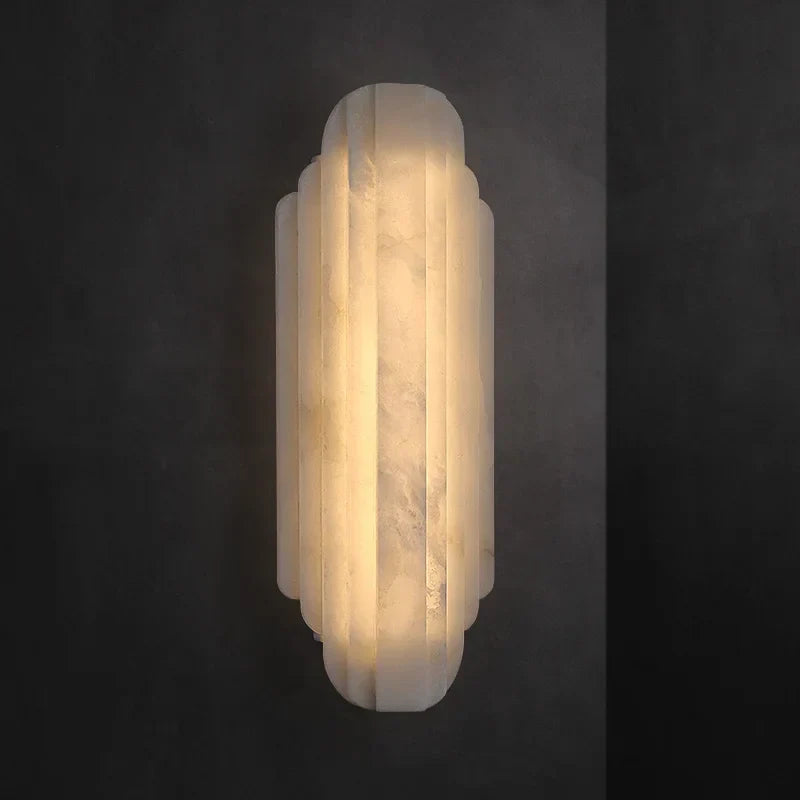 Art Deco Marble LED Wall Sconce Lamp