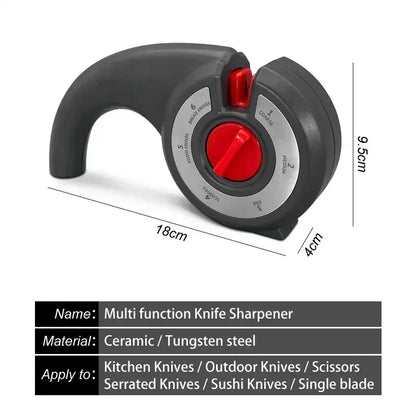 6-in-1 Multi Tool Anti-Slip Knife Sharpener