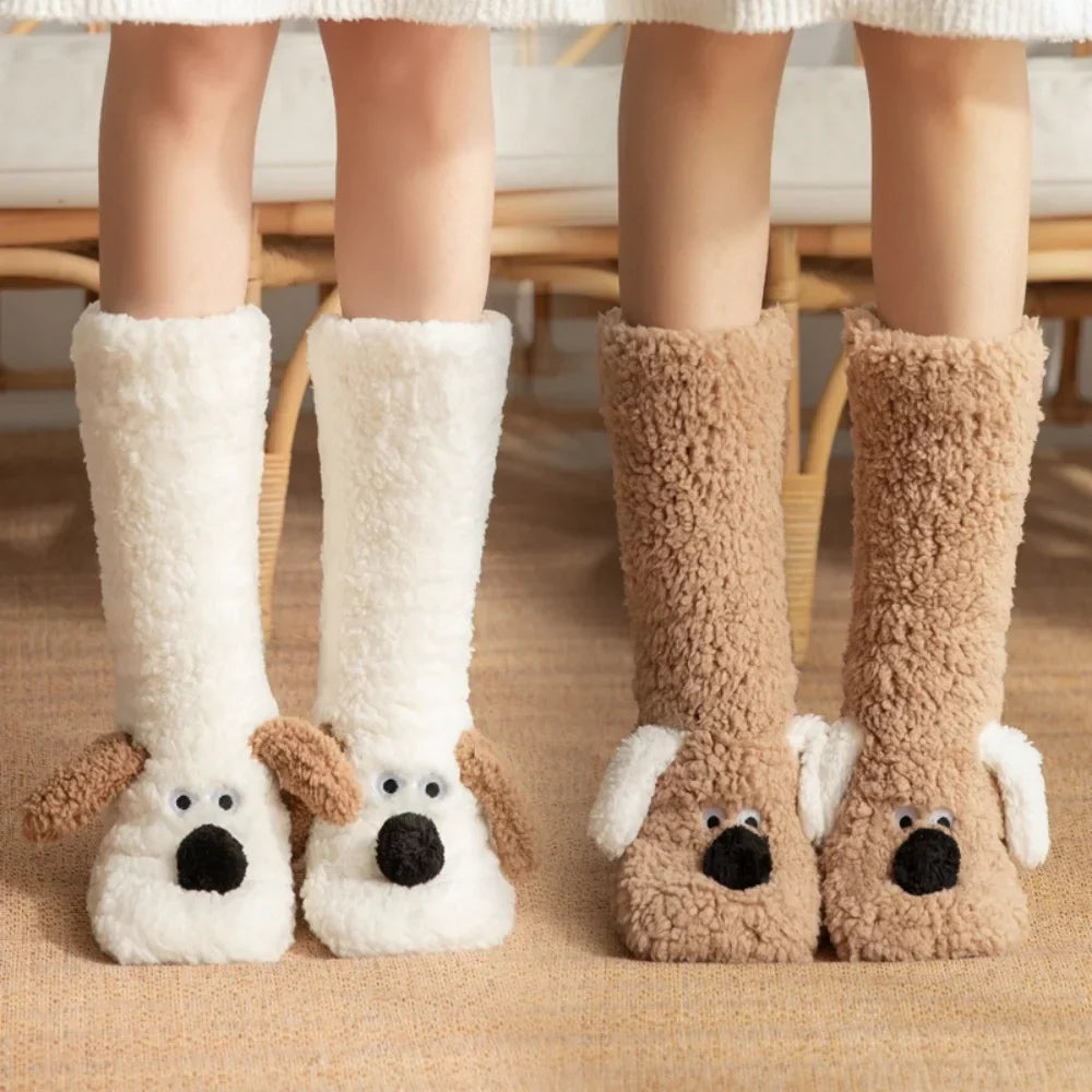 Fluffy Ears Cozy Long Socks