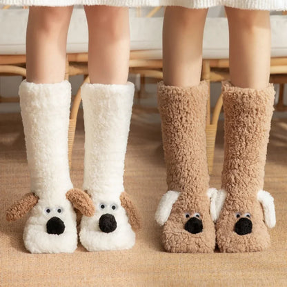 Fluffy Ears Cozy Long Socks